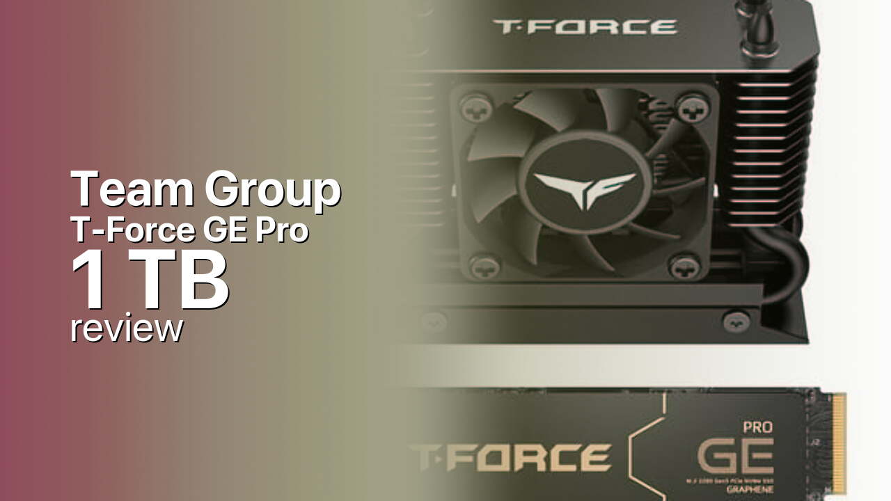 The Team Group T-Force GE Pro 1 TB is the entry to Gen5