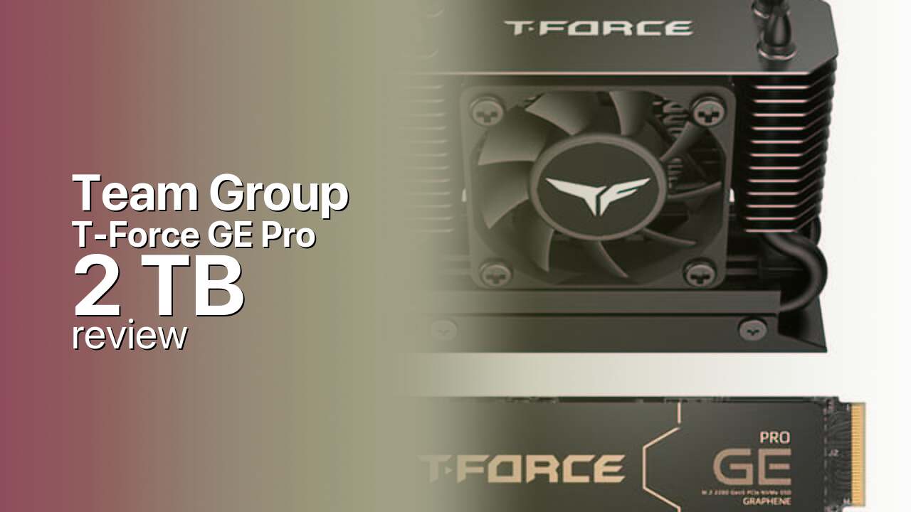 The Team Group T-Force GE Pro 2 TB is the line's sweet spot The Team Group T-Force GE Pro 2 TB is the line's sweet spot