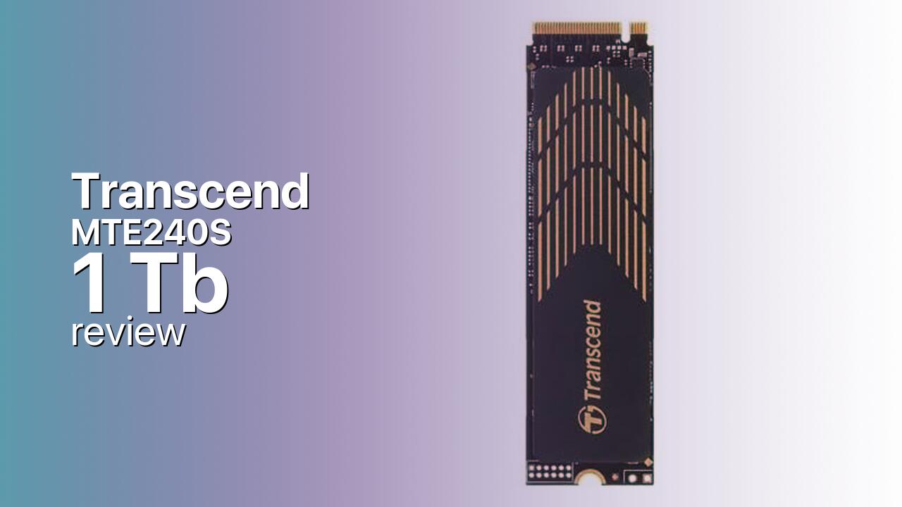 Transcend MTE240S 1Tb NVMe SSD technical specifications