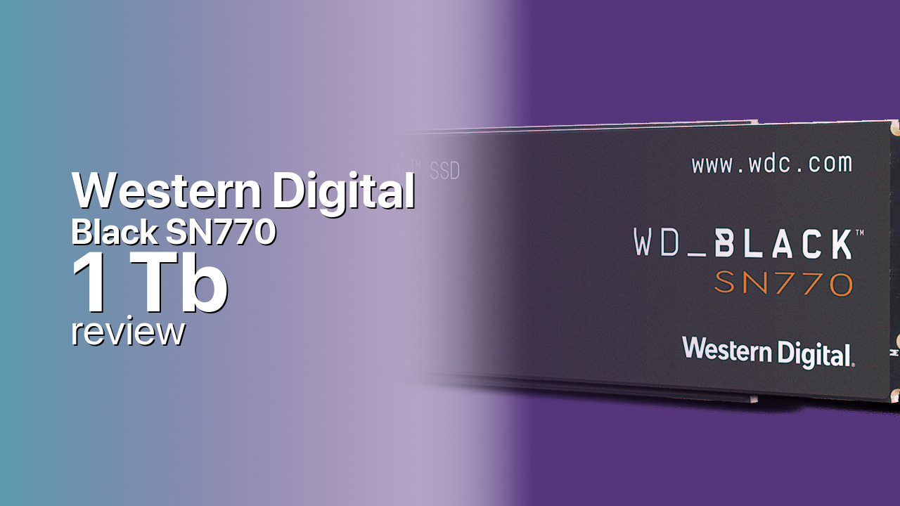 Western Digital Black SN770 1Tb SSD tech specs