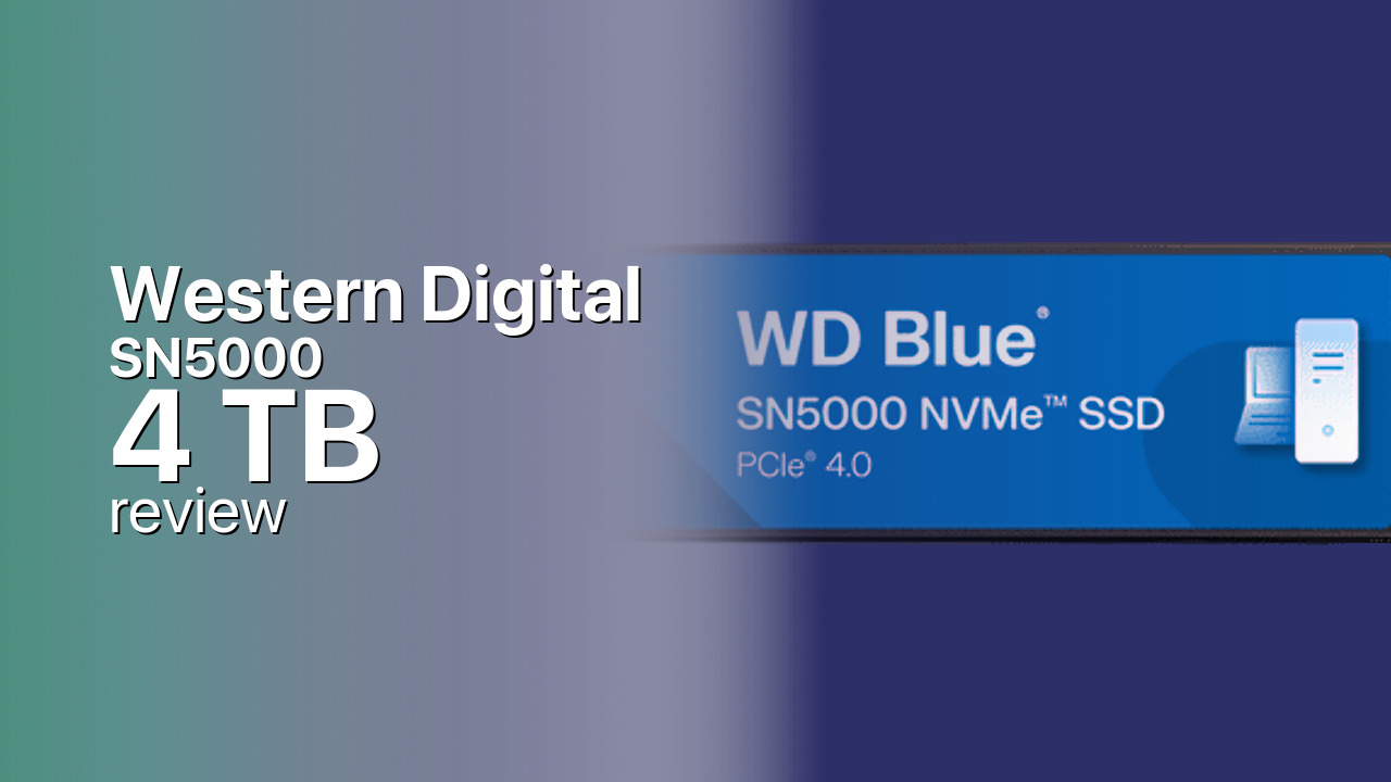 Western Digital SN5000 4TB Review — QLC Capacity Play With Gen4 Pace